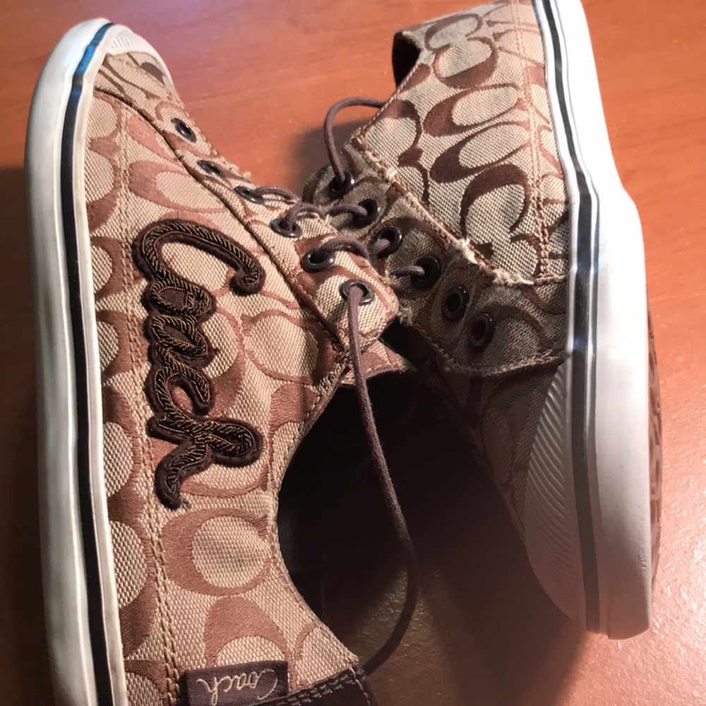 Authentic Stringless And Tattered Coach Sneakers - image 4